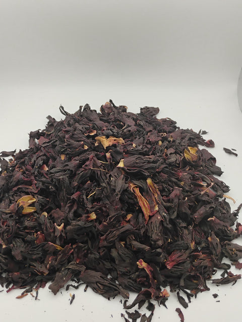 Hibiscus Flower Petals | Whole Hibiscus Sabdariffa | Folere | 500g Pac/1lb| Herbal Tea